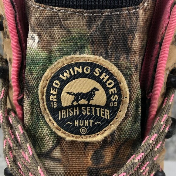 Irish Setter Women's Size 8M Hunt Vaprtrek 8" Real Tree Camo Pink WP 2862 Boots - Picture 15 of 16